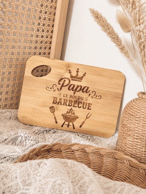 Planche à découper en bambou gravée – Collection Cuisine & Famille