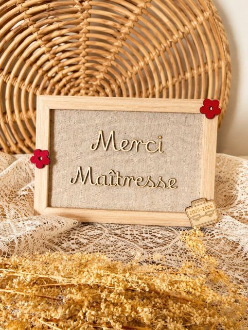 Cadre personnalisé "Merci" 