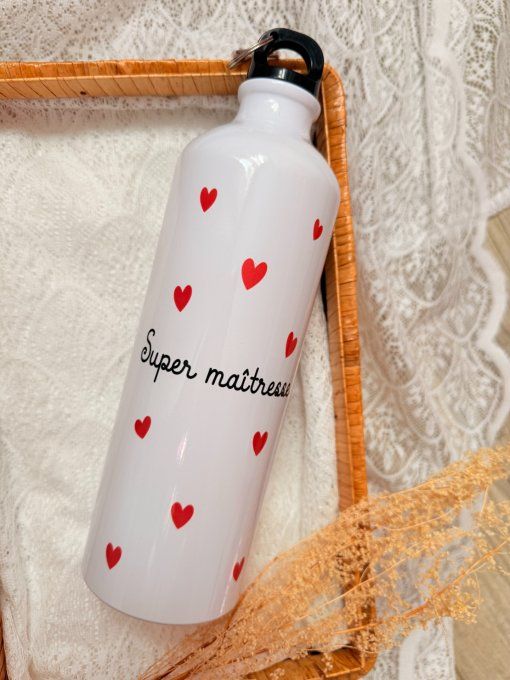 Capsule de Juillet - Gourde + Sac en jute double coeur