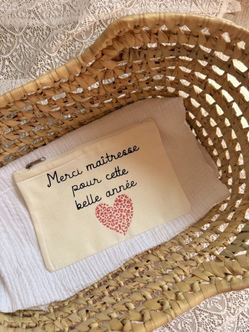 Pochette en coton pour dire merci