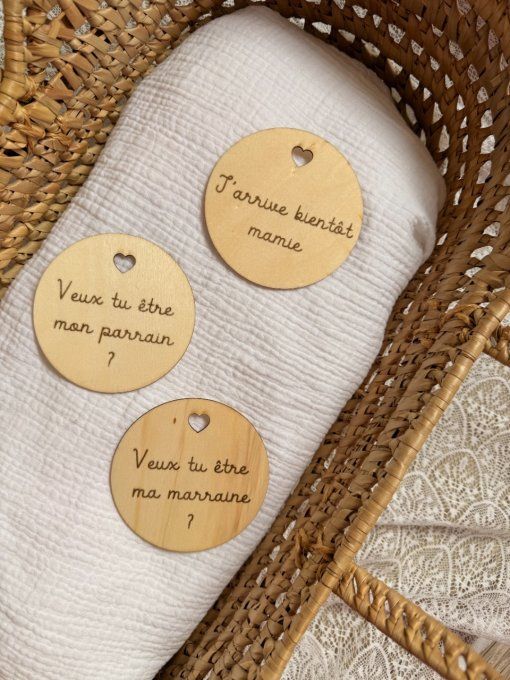 ✨ Cercle en bois gravé – « Veux-tu être ....  ? » ✨