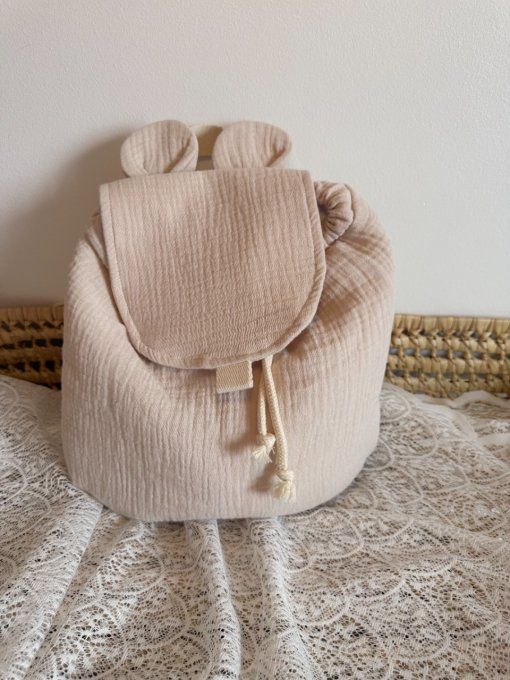 Sac de maternelle brodé – Modèle Souris