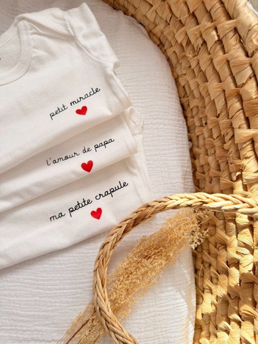 Bodys bébé avec messages prédéfinis