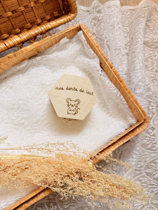 Petite boîte à dents de lait personnalisable