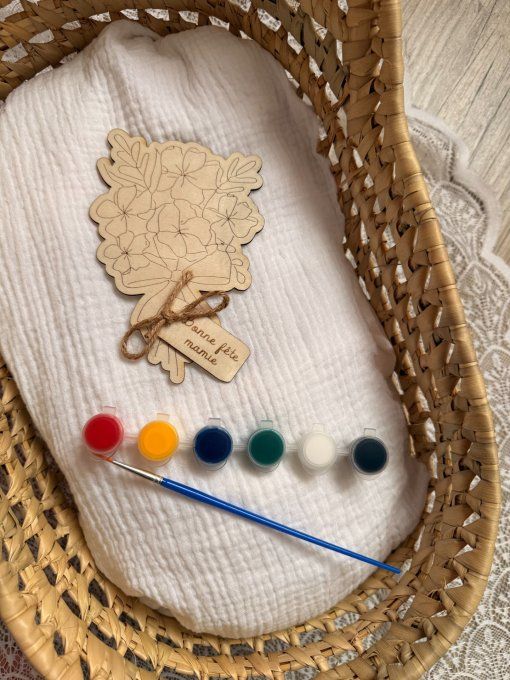 Bouquet en bois à peindre – Personnalisable