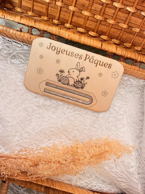 Porte-billet en bois – Aïd & Pâques