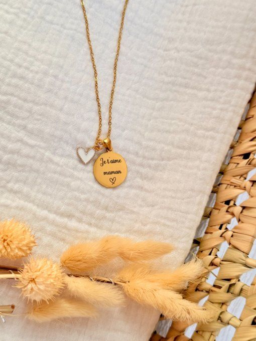 Collier Gravé Personnalisable – Argent ou Doré