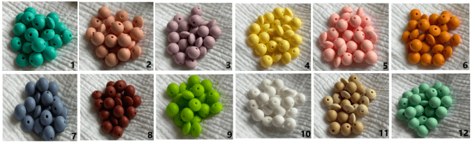 Porte-clés en perles personnalisés avec gravure